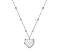Radley Love Letters Sterling Silver Plated Heart Locket Necklace