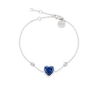 RADLEY Ladies Sterling Silver Blue Stone Heart Bracelet RYJ3219