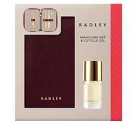 Radley Manicure Set & Cuticle Oil 10ml Stylish Zipped Pouch - Nail Care & Beauty Kit for Women