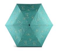 RADLEY Mini Telescope Umbrella April Showers in Ocean Green Blue