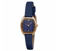 RADLEY Women's Rose Gold Plated Tonneau Shaped Case Naval Leather Strap Analogue Watch