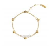 RADLEY 18ct Gold Plated Genuine Fresh Water Pearl and Heart Charm Bracelet