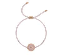 RADLEY Pink Cord Friendship Bracelet with 18ct Rose Gold Plated Pink Enamel Charm