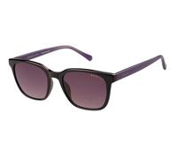 RADLEY RDS-6534 Women's Sunglasses 104 Gloss Black front & Purple Temples
