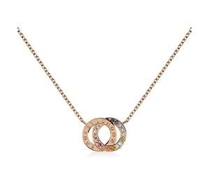 RADLEY Rocks Ladies 18ct Rose Gold Plated Rainbow stone Necklace RYJ2138