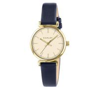 RADLEY Gold Plated T-Bar Case Ink Leather Strap Watch RY21894