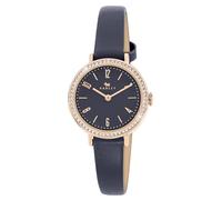 RADLEY Rose Gold Plated Stone Set Case Navy Leather Strap RY21914A
