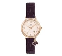 Radley RY21348 Gold Tone Aubergine Leather Strap Watch - W51333