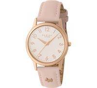 RADLEY Women's Rose Gold Plated Pink Leather Strap Watch RY21728