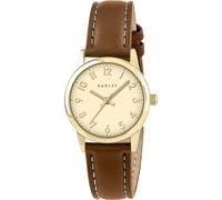 RADLEY Gold Plated Case Full Number Cognac Leather Strap Watch RY21902
