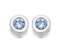 Radley RYJ1031 Silver Blue Cubic Zirconia Stud Earrings - J8129