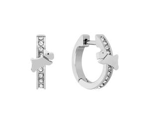 Radley RYJ1353S Silver Tone Crystal Hoop Earrings - J81973