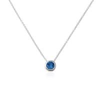 Radley RYJ2027S Silver Tone Blue CZ Solitaire Necklet - J81923