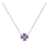 Radley Sterling Silver Cubic Zirconia Heart Flower Necklace