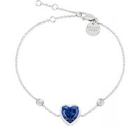 RADLEY Ladies Silver Plated Blue Stone Heart Bracelet RYJ3219