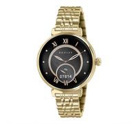Radley Series 48 Women's Amoled Black Dial Gold Tone Stainless Steel Bracelet Smartwatch