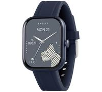 RADLEY Series 55 Smart Watch for Women with Hands-Free Calling, 1.75'' Touch Screen, Step Count, SOS Feature,Health Fitness Tracker, Heart Rate Monitor, Music Control, Navy Silicone Strap