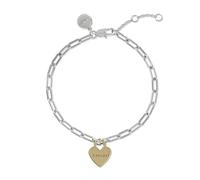 RADLEY Silver and 18ct Gold Plated Heart Charm Bracelet