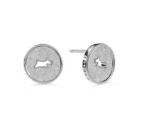 Radley Silver Plated Dog Cut Out Studded Earrings