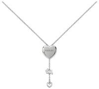 Radley Silver Plated Heart Lariat Pendant Necklace