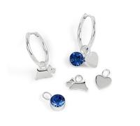 RADLEY Silver Plated Huggie Earring and Charm Set