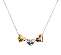RADLEY Silver Triple Heart Charm Mixed Plating Necklace