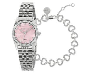 Radley Soft Sports Silver Stone Set Watch and Bracelet Set