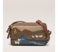 Radley Spring Daze Mini Zip Around Cross-Body Bag COGNAC