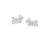Radley Sterling Silver Stone Set Jumping Dog Earrings