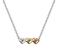 RADLEY Sterling Silver Triple Heart Mixed Plating Charm Necklace
