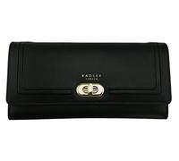 Radley Whitechapel Purse Flapover Large Grained Leather Womens (Black)