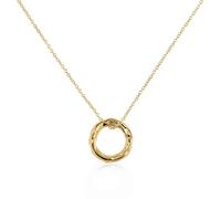 RADLEY Women's 18ct Gold Plated Hammer Hoop Necklace