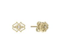 Radley Women's 18ct Gold Plated Sterling Silver Heirloom with Genuine Diamond Centre Stud Earrings RYJ1364