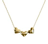 RADLEY Women's 18ct Gold Plated Triple Hammered Heart Charm Necklace