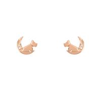 Radley Women's Dog In Moon Diamond Stud Earrings