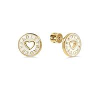 Radley Women's Gold Plated Salt Enamel Heart Cut Out Earrings