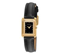 Radley Women's Gold Tone Square Black Leather Strap Watch