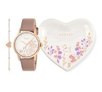 RADLEY Womens Hrt Trnk Set Analogue Quartz Watch Brown