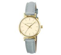 RADLEY Women's Pale Gold Plated T-Bar Case Pistachio Leather Strap Analogue Watch