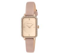 RADLEY Rose Gold Plated Stone Set Case Pink Leather Strap Watch RY21892