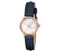 RADLEY Women's Rose Gold Plated Case Naval Leather Strap Analogue Watch