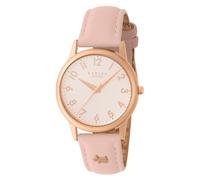 RADLEY Women's Rose Gold Plated Pink Leather Strap Watch RY21728