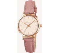 RADLEY Women's Rose Gold Plated T-Bar Case Carnation Pink Leather Strap Analogue Watch