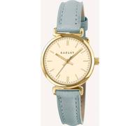 RADLEY Women's Pale Gold Plated T-Bar Case Pistachio Leather Strap Analogue Watch