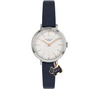 RADLEY Ladies Silver Case Etched Dial with Charm Ink Strap Watch RY2861A