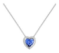 Radley RYJ2477 Silver Blue CZ Heart Necklace - J81203