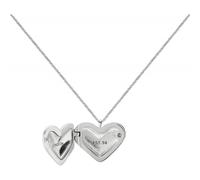 Radley Silver Plated Hammered Heart Pendant Necklace