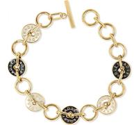 RADLEY Women's 18ct Gold Plated Multi Colour Enamel Charm Bracelet
