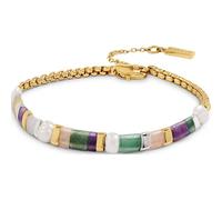 RADLEY Women's 18ct Pale Gold Plated Pink Tone Friendship Bracelet