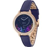 RADLEY Series 33 Amoled HD Smart Watch for Women with 100+ Sports Modes, Heart Rate, Step Counter,IP68, Fitness Tracker, Sleep Monitor and Ink Blue Leather Strap for IOS Android